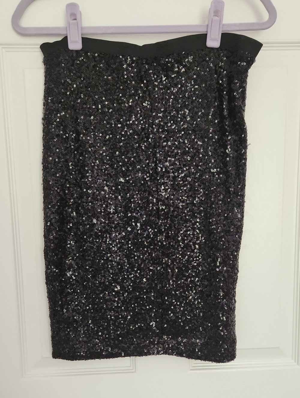 Party Chic Office Rave Y2K Disco The Limited Black Sequin Pencil Skirt